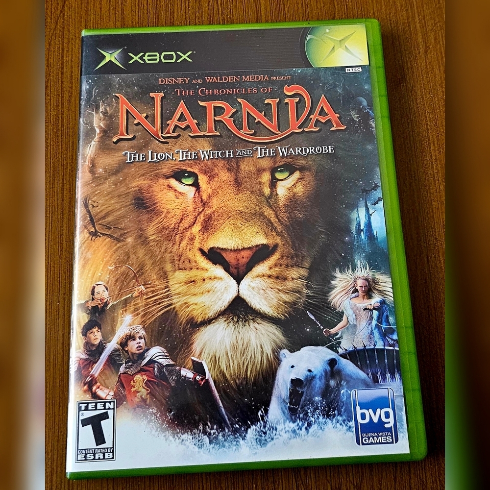 Chronicles of Narnia Xbox Original Video Game Lion Witch Wardrobe with Manual